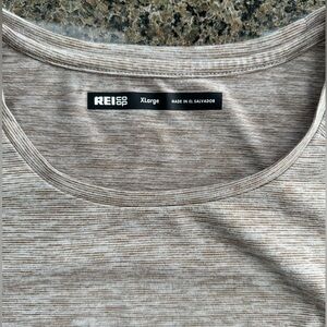 THREE REI Women's Short Sleeve Tees- Brown. Burnt Orange. Blue. LOT $32
